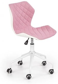 Detská stolička na kolieskach MATRIX – viac farieb ružová/biela