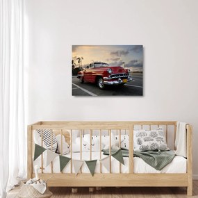 Sklenený obraz autá (70x50 cm)