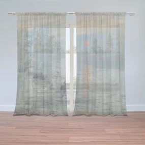 Sablio Záclony Impresia, východ slnka - Claude Monet: 2ks 150x250cm