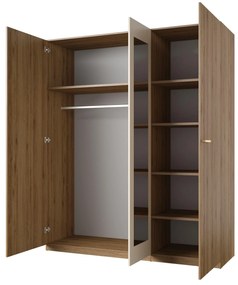 Šatníková skriňa Verdeene M (dub divoký + béžová). Vlastná spoľahlivá doprava až k Vám domov. 1091831