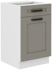 Kuchynská skrinka Luna claygrey/biela 50D 1F 1S BB