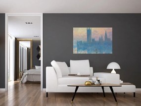 Obraz - Claude Monet, The Houses of Parliament, Sunset, reprodukcia (90x60 cm)