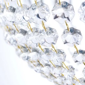 Orion HL 6-1497/6 - Krištáľový luster na reťazi ARILA 6xE27/60W/230V hnedá/patina