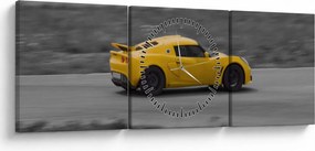 Obraz - Rýchle auto (s hodinami) (90x30 cm)