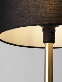 LED čierno-zlatá stolná lampa Sibnia