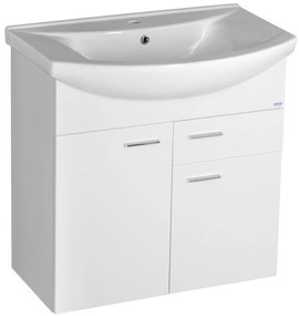 Aqualine Aqualine, ZOJA umývadlová skrinka 71,5x74x34cm, biela, 51075A