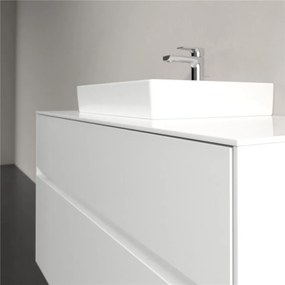 VILLEROY &amp; BOCH Collaro závesná skrinka pod umývadlo na dosku (umývadlo vľavo), 2 zásuvky, 1000 x 500 x 548 mm, Glossy White, C01400DH