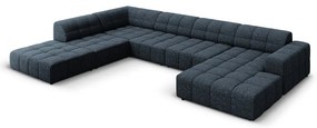 Modrá rohová pohovka (ľavý roh/do "U") Chicago – Cosmopolitan Design