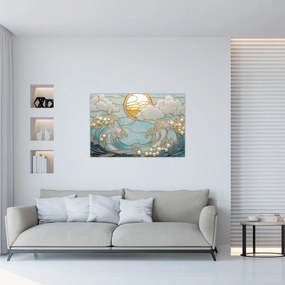 Obraz - 3D perly v oceáne (90x60 cm)