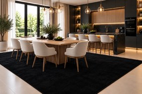 Koberec Plush BLACK rozmery koberec: 160x220 cm