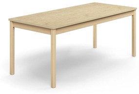 Stôl DECIBEL, 1800x800x720 mm, linoleum - béžová, breza