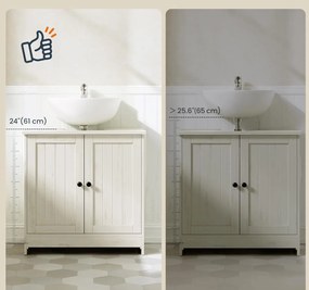 Skříňka pod umyvadlo Ronja 60 cm rustikální bílá