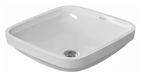 DURAVIT DuraStyle zápustné umývadlo bez otvoru, bez prepadu, 370 mm x 370 mm, s povrchom WonderGliss, 03733700001