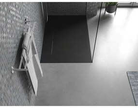 Mexen Egon, SMC obdĺžniková sprchová vanička 140 x 90 cm, čierna, 4R709014