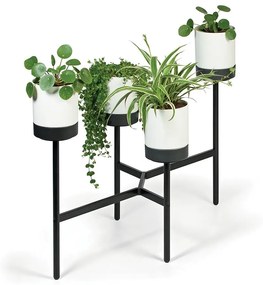 Stojan na kvety BLOOME 81,5 cm biely/čierny