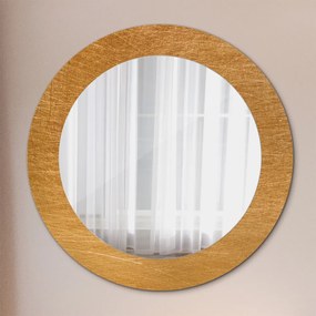 Okrúhle ozdobné zrkadlo Kovový povrch fi 60 cm