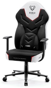 Herné kreslo Diablo X-Gamer 2.0 Normal Size: čierno-biele
