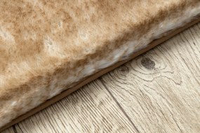 Koberec prateľný LAPIN Shaggy,  hnedý/ slonová kosť