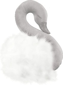 Dekoratívna labuť na stenu šedá