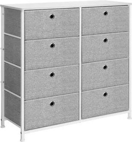 XXXLutz KOMODA, biela, svetlosivá, 80/81,5/30 cm Boxxx - Komody - 002543079901