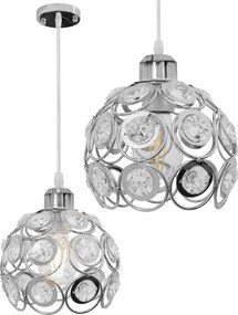 Toolight - Elegantná stropná lampa 1xE27 APP207, chrómová, OSW-00402