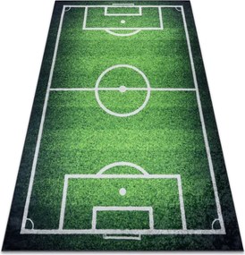 Detský koberec protišmykový BAMBINO 58690 futbalové ihrisko, zelený