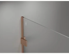 Mexen Lunar sprchová stena pravá 90 x 200 cm, 8mm číre sklo, medená matná, 830-090-000-65-00-P