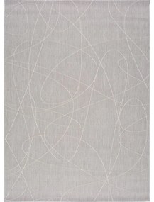 Sivý vonkajší koberec Universal Hibis Line, 135 x 190 cm