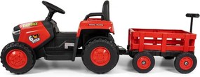 Elektrický traktor s prívesom Rolly červený