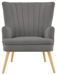 Sivé kreslo Zenia - Støraa