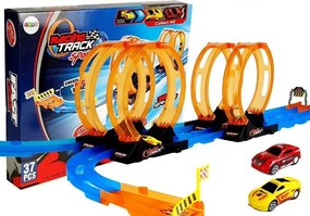 LEAN Toys Trať pre autíčka so slučkami