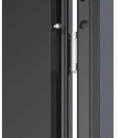 Kovové vchodové dvere S68 Neptun 90 Ľ tmavý antracit