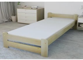 Vyvýšená masívna posteľ Euro 90x200 cm vrátane roštu Dub
