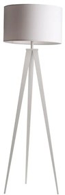 Biela stojacia lampa Zuiver Tripod, ø 50 cm