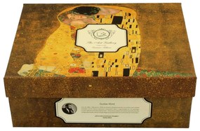 Porcelánová šálka s podšálkou Klimt The Kiss 90 ml sada 2ks