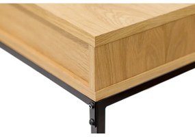 Pracovný stôl s doskou v dubovom dekore 35x100 cm Frame – Woodman