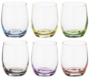 BOHEMIA RAINBOW POHÁR NA WHISKY 300ML SADA 6 KS