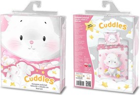 DETSKÉ BAVLNENÉ OBLIEČKY KITTY 100X135 CM, 1KS 40X60 CM VZOROVANÉ