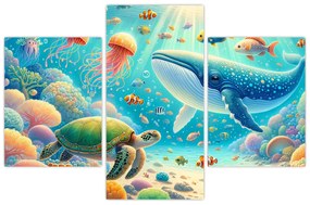 Obraz - Svet pod hladinou (90x60 cm)