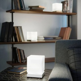 Dotykový stmievač – stolná LED lampa Brenta biela