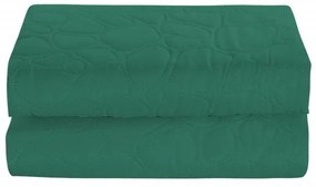 Zelený prehoz na posteľ so vzorom STONE Rozmer: 200 x 220 cm