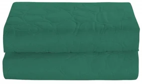 Zelený prehoz na posteľ so vzorom STONE Rozmer: 170 x 210 cm
