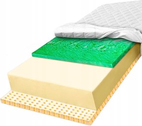 Penový matrac 170X200 pružný latexový, priedušný, obklopujúci 27 cm H3