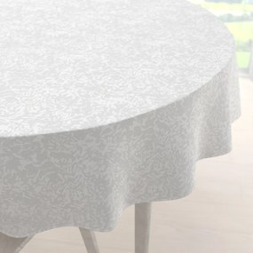 Biante Teflónový okrúhly obrus TF-032 Venezia biely Ø 130 cm