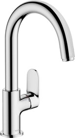 Hansgrohe Vernis Blend, vysoká umývadlová batéria 200 s otočným ramenom a odtokovou súpravou s tiahlom, EcoSmart, chrómová, HAN-71554000