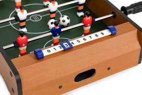 MULTISTORE Drevený mini stolný futbal pre deti s počítadlami gólov a 2 loptami