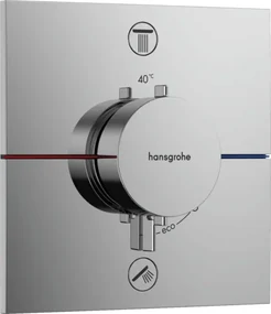 Sprchová a vaňová batéria Hansgrohe ShowerSelect Comfort E bez podomietkového telesa chróm 15572000