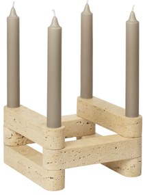 Ferm Living Modulárny svietnik Newel Travertine