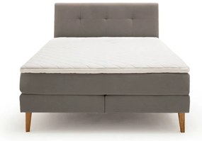 Svetlosivá boxspring posteľ 180x200 cm Stockholm – Meise Möbel