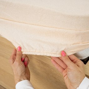 4Home froté prestieradlo béžová, 140 x 200 cm